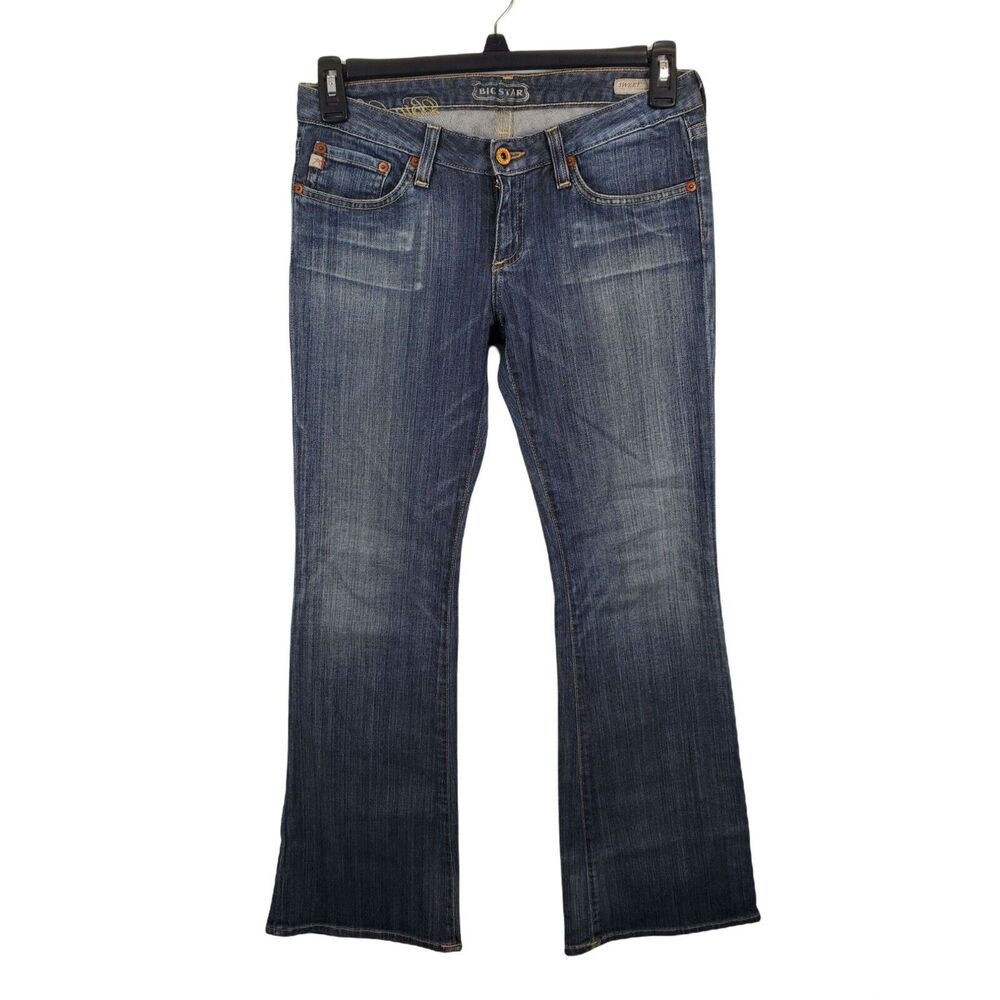 Big Star Jeans Womens 28R Sweet Low Rise Boot Cut Medium Wash Denim Casual Botto